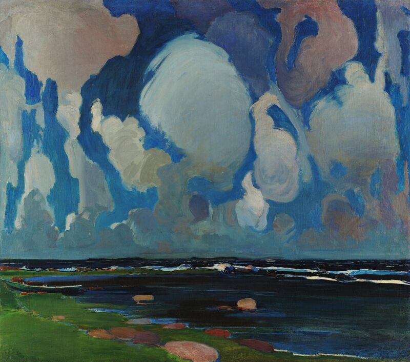 Konrad Krzyżanowski, Pilviä Suomessa. 1908. Puolan kansallismuseo, Krakova. Kuva: Wikimedia Commons.